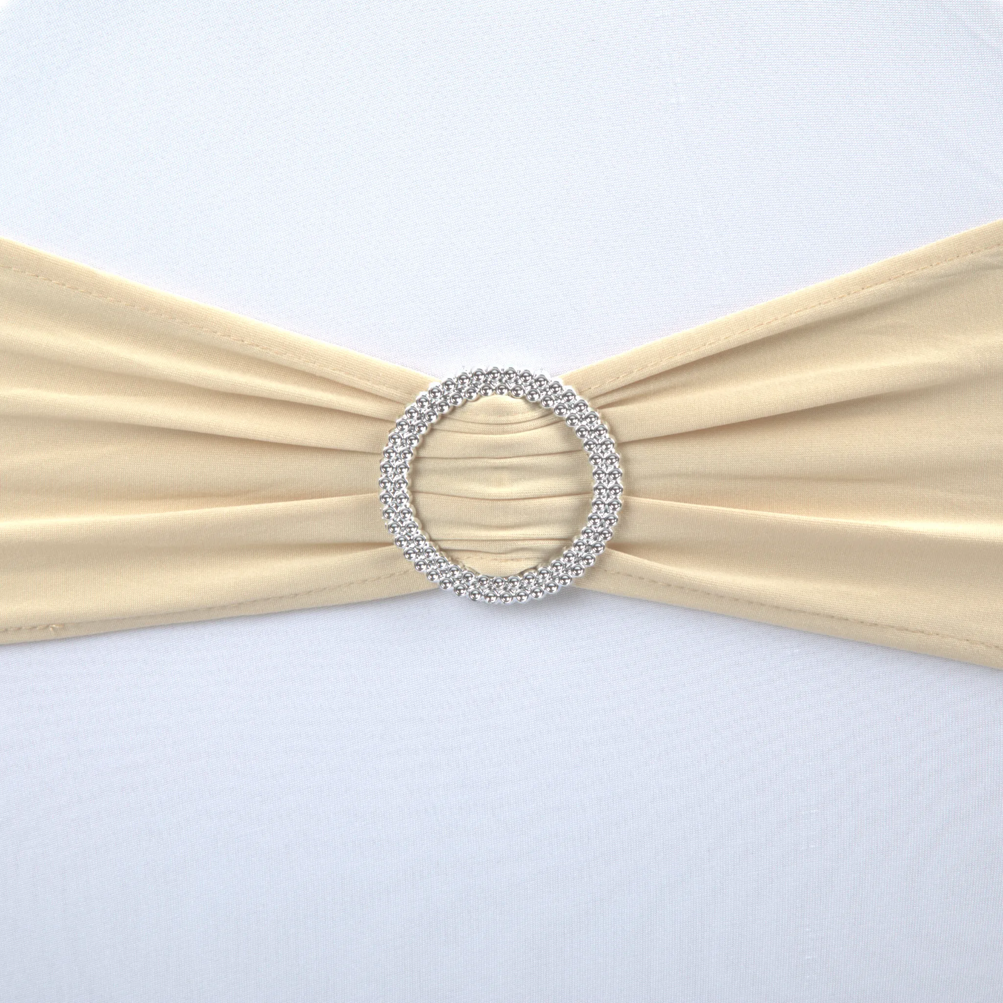 Buckle Spandex Stretch Chair Band - Champagne