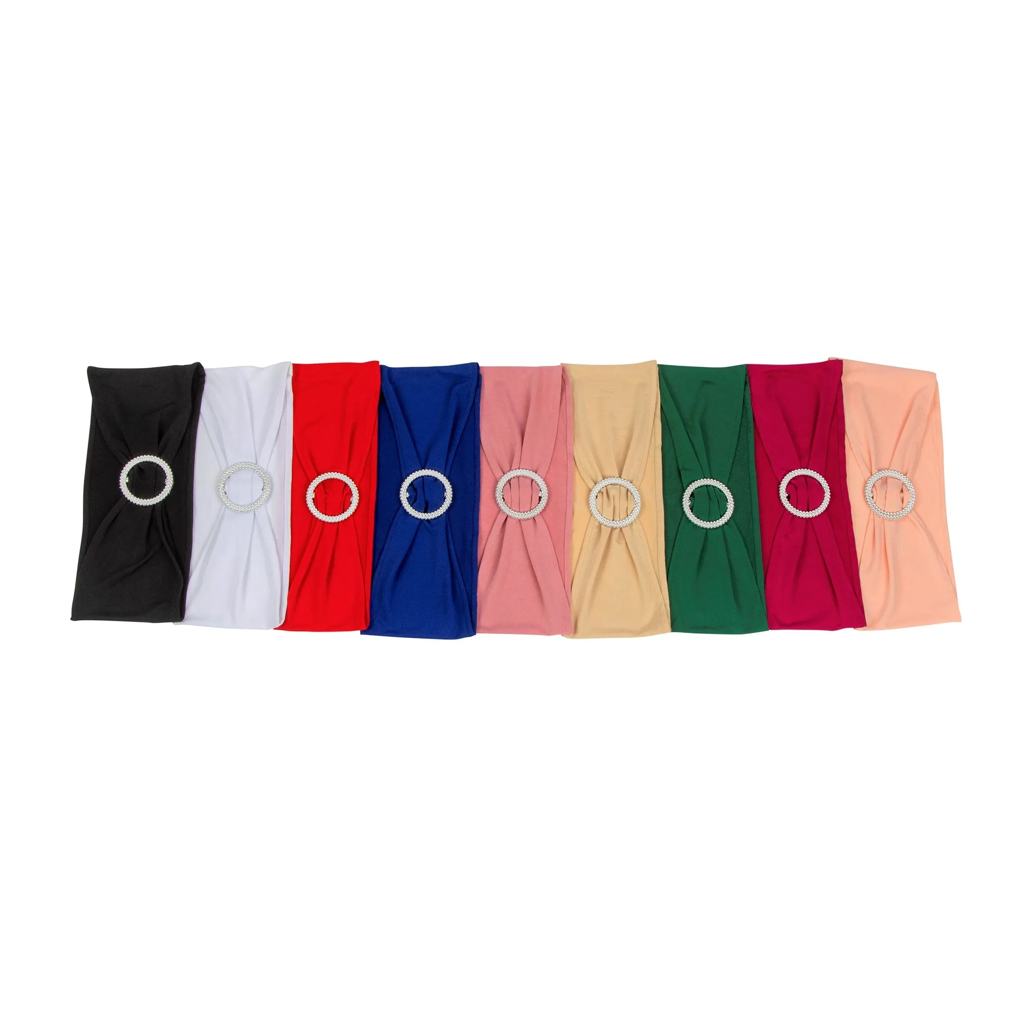Buckle Spandex Stretch Chair Band - Champagne